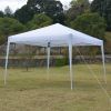 10''x10''(3 x 3m)  Practical Waterproof Right-Angle Folding Tent White XH