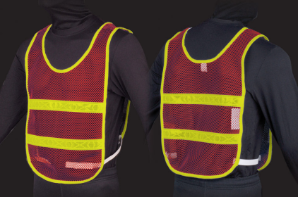 Reflective Standard Safety Vest (Color: Red/Lime, size: XL)