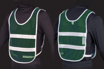 Reflective Standard Safety Vest (Color: Green/White, size: L)