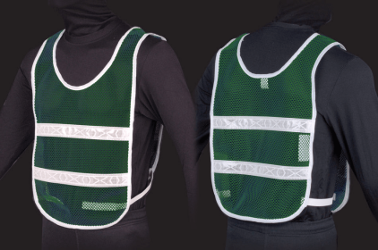 Reflective Standard Safety Vest (Color: Green/White, size: XL)