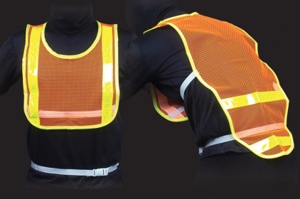 Reflective Cycling Vest (Color: Orange/Lime)