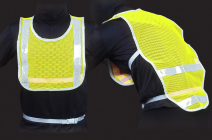 Reflective Cycling Vest (Color: Lime/White)