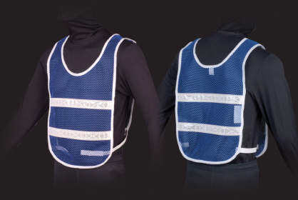 Reflective Standard Safety Vest (Color: Blue/White, size: XL)