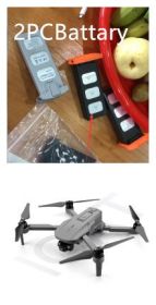 GPS Drone Folding Storage Convenient HD Camera Gimbal Aircraft (Option: Triaxial-2pcBattary)