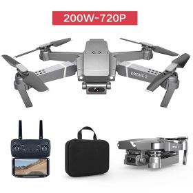 E68 Quadcopter Folding Drone (Option: Silver-720p)