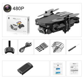 HD aerial photography drone (Option: Black-Color box-480p)