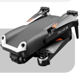 UAV Folding Four Axis 4K High Definition Dual Camera Aerial Model (Option: Black-A)