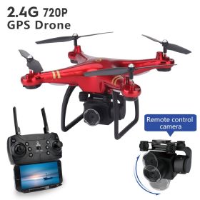 Aerial Photography Dual Intelligent Positioning And Return To Home Four Axis (Option: 1080P-Red)